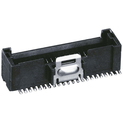 Hirose DF50 Series Straight Surface Mount PCB Header, 50 Contact(s), 1.0mm Pitch, 2 Row(s), Shrouded