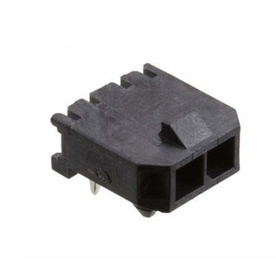 Molex Micro-Fit 3.0 Series Right Angle Through Hole PCB Header, 2 Contact(s), 3.0mm Pitch, 1 Row(s), Shrouded