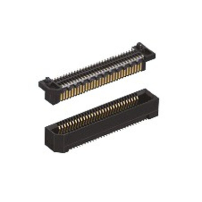 Hirose ER8 Series Straight Surface Mount PCB Header, 60 Contact(s), 0.8mm Pitch, 2 Row(s), Shrouded