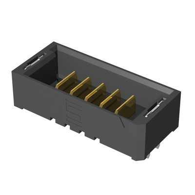 Samtec UMPT Series Straight Through Hole PCB Header, 5 Contact(s), 2.0mm Pitch, 1 Row(s), Shrouded