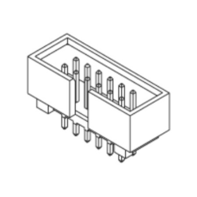 Molex C-Grid Series Vertical PCB Header, 20 Contact(s), 2.54mm Pitch, 2 Row(s), Shrouded