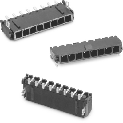 Wurth Elektronik WR-MPC3 Series Right Angle PCB Header, 2 Contact(s), 3.0mm Pitch, 1 Row(s), Shrouded