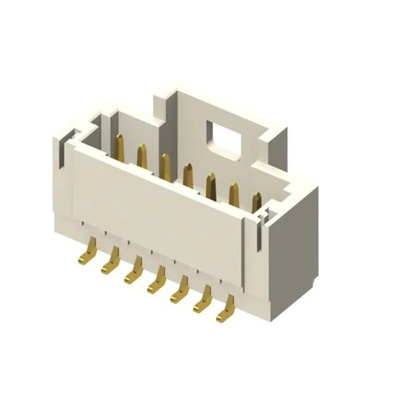 Samtec T1M Series Vertical PCB Header, 6 Contact(s), 1.0mm Pitch, 1 Row(s), Shrouded
