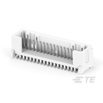 TE Connectivity MICRO CT Series Straight Board Mount PCB Header, 18 Contact(s), 1.2mm Pitch, 1 Row(s)