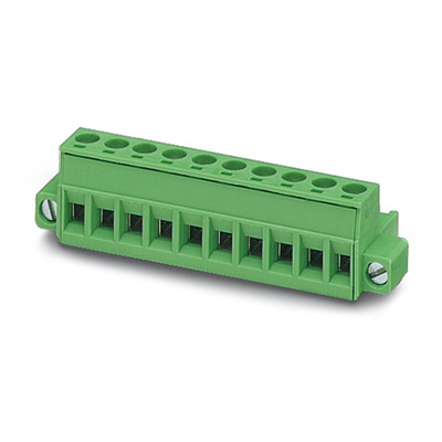 Phoenix Contact MSTB Series Straight PCB Connector, 11 Contact(s), 5mm Pitch, 1 Row(s)