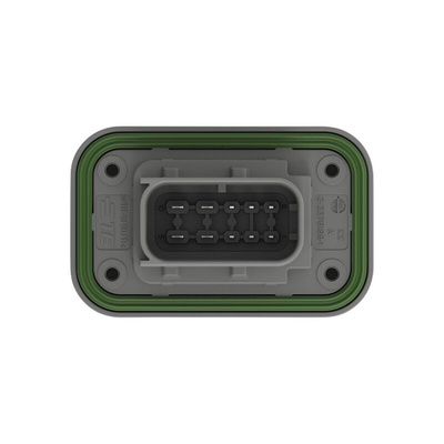 TE Connectivity 2-23781 Series Vertical Panel Mount PCB Header, 10 Contact(s), 6mm Pitch, 2 Row(s), Shrouded