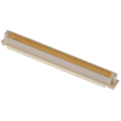 Hirose FunctionMAX FX8C Series Straight Surface Mount PCB Header, 140 Contact(s), 0.6mm Pitch, 2 Row(s), Shrouded