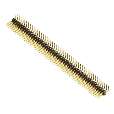 Samtec TSW Series Right Angle Through Hole Pin Header, 100 Contact(s), 2.54mm Pitch, 2 Row(s), Unshrouded