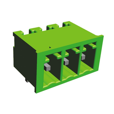 TE Connectivity Buchanan Series Straight Panel Mount PCB Header, 3 Contact(s), 3.81mm Pitch, 1 Row(s)