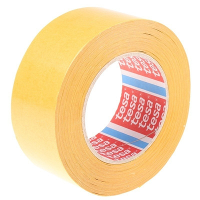Tesa 4959 White Double Sided Cloth Tape, 50mm x 50m