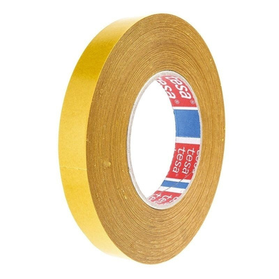 Tesa 51571 White Double Sided Cloth Tape, 19mm x 50m