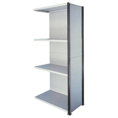 RS PRO Steel Grey Modular Shelving Clad Extension Bay, 2100mm, 1000mm x 500mm