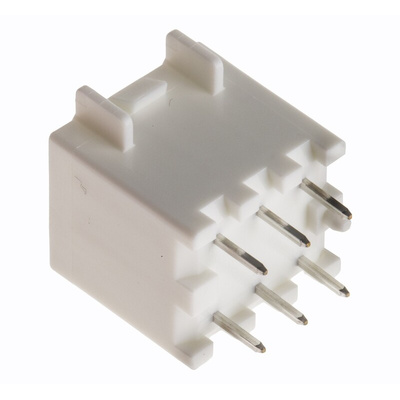 Hirose DF33C Series Straight Through Hole PCB Header, 6 Contact(s), 3.3mm Pitch, 2 Row(s), Shrouded