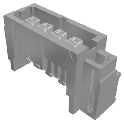 Samtec IP5 Series Right Angle Through Hole PCB Header, 4 Contact(s), 4.0mm Pitch, 1 Row(s), Shrouded