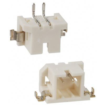 Hirose DF3 Series Right Angle Surface Mount PCB Header, 2 Contact(s), 2.0mm Pitch, 1 Row(s), Shrouded