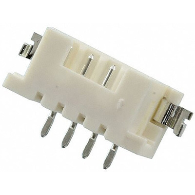 Hirose DF3 Series Right Angle Surface Mount PCB Header, 4 Contact(s), 2.0mm Pitch, 1 Row(s), Shrouded