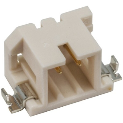Hirose DF3 Series Right Angle Surface Mount PCB Header, 2 Contact(s), 2.0mm Pitch, 1 Row(s), Shrouded