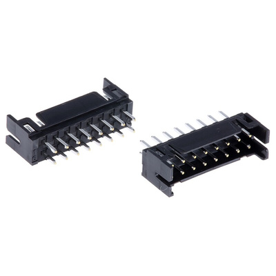 Hirose DF11 Series Straight Through Hole PCB Header, 16 Contact(s), 2.0mm Pitch, 2 Row(s), Shrouded