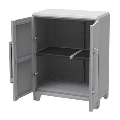 RS PRO 2 Door Plastic Lockable Floor Standing Storage Cabinet, 780 x 430 x 1010mm