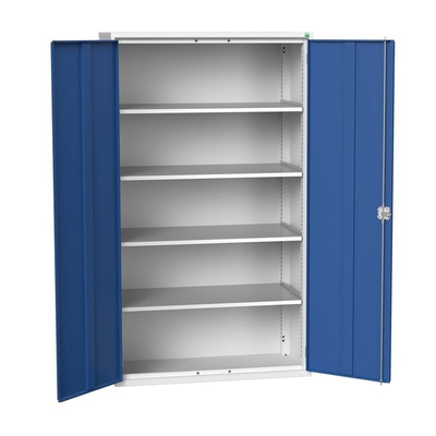 Bott 2 Door Steel Lockable Floor Standing Storage Cabinet, 2000 x 1300 x 550mm