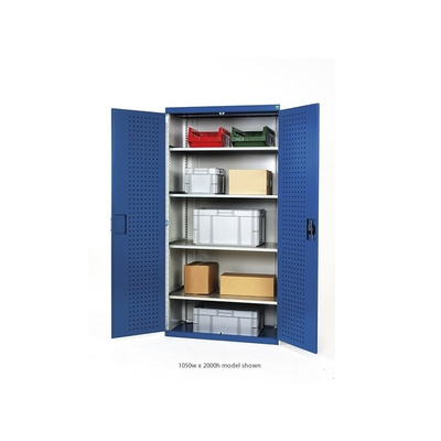 Bott 2 Door Steel Floor Standing Storage Cabinet, 2000 x 1050 x 650mm