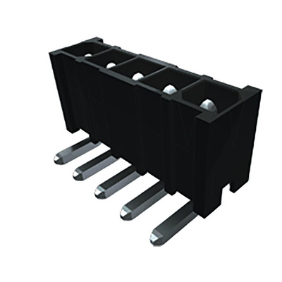 Samtec IPBT Series Straight Through Hole PCB Header, 4 Contact(s), 4.19mm Pitch, 2 Row(s), Shrouded
