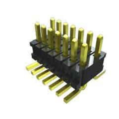 Samtec FTR Series Straight Surface Mount Pin Header, 20 Contact(s), 1.27mm Pitch, 2 Row(s), Unshrouded