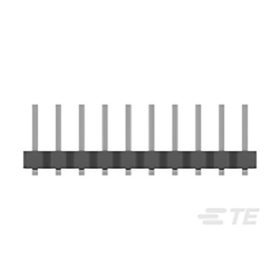 TE Connectivity AMPMODU Series Straight Surface Mount Pin Header, 20 Contact(s), 2.0mm Pitch, 2 Row(s), Unshrouded