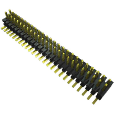 Samtec FTMH Series Vertical Pin Header, 14 Contact(s), 1.0mm Pitch, 2 Row(s), Unshrouded