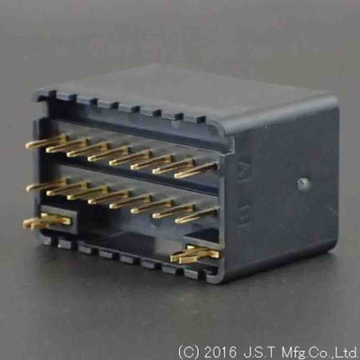 JST JFA J2000 Series PCB Header, 16 Contact(s), 2.5mm Pitch, 2 Row(s), Shrouded