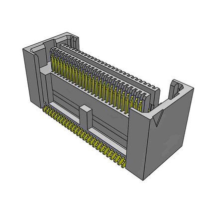 Samtec ASP Series Straight Surface Mount PCB Header, 52 Contact(s), 0.64mm Pitch, 2 Row(s), Shrouded