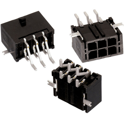 Wurth Elektronik WR-MPC3 Series Right Angle PCB Header, 24 Contact(s), 3.0mm Pitch, 2 Row(s), Shrouded