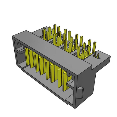 Samtec MPT Series Right Angle PCB Header, 4 Contact(s), 5.0mm Pitch, 1 Row(s), Shrouded