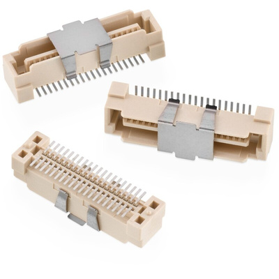 Wurth Elektronik WR-BTB Series Vertical PCB Header, 40 Contact(s), 0.8mm Pitch, 1 Row(s)