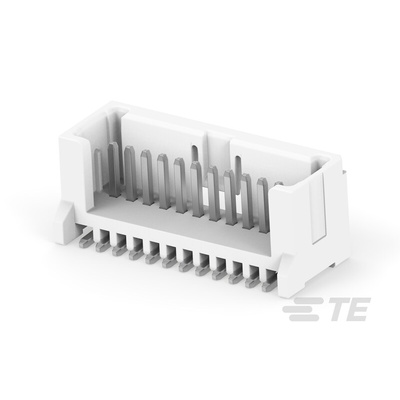 TE Connectivity MICRO CT Series Straight Board Mount PCB Header, 12 Contact(s), 1.2mm Pitch, 1 Row(s)