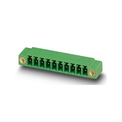 Phoenix Contact MC Series Straight PCB Header, 10 Contact(s), 3.5mm Pitch, 1 Row(s)