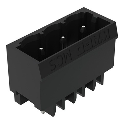 Wago 231 Series Straight PCB Mount Header, 3 Contact(s), 5mm Pitch, 1 Row(s), Shrouded