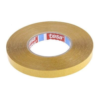 Tesa 4970 White Double Sided Plastic Tape, 15mm x 50m