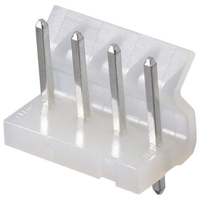 Molex SPOX Series Straight Through Hole Pin Header, 7 Contact(s), 5.08mm Pitch, 1 Row(s), Unshrouded