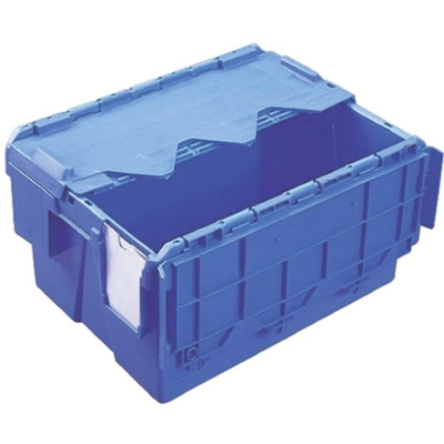 Schoeller Allibert 18L Blue PP Medium Folding Crate, 400mm x 300mm x 222mm