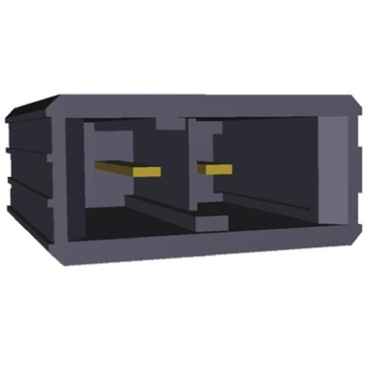 TE Connectivity Dynamic 3000 Series Straight Through Hole PCB Header, 2 Contact(s), 5.08mm Pitch, 1 Row(s), Shrouded