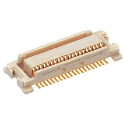 Molex SlimStack Series Straight Surface Mount PCB Header, 34 Contact(s), 0.5mm Pitch, 2 Row(s), Shrouded