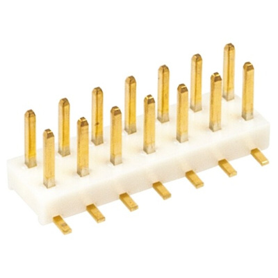 Hirose A3 Series Straight Surface Mount Pin Header, 14 Contact(s), 2.0mm Pitch, 2 Row(s), Unshrouded