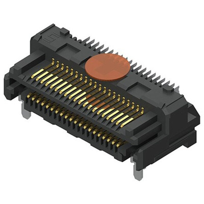 Samtec LSHM Series Right Angle Surface Mount PCB Header, 40 Contact(s), 0.5mm Pitch, 2 Row(s), Shrouded