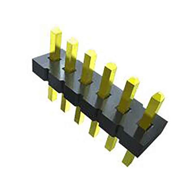 Samtec FTS Series Straight Surface Mount Pin Header, 6 Contact(s), 1.27mm Pitch, 2 Row(s), Unshrouded