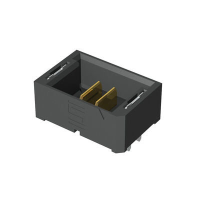 Samtec UMPT Series Straight Through Hole PCB Header, 2 Contact(s), 2.0mm Pitch, 1 Row(s), Shrouded