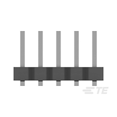 TE Connectivity AMPMODU Series Straight Surface Mount Pin Header, 8 Contact(s), 2.0mm Pitch, 2 Row(s), Unshrouded