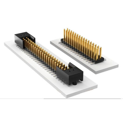 Samtec FTS Series Straight Pin Header, 16 Contact(s), 1.27mm Pitch, 2 Row(s), Unshrouded