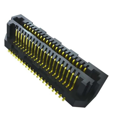 Samtec LSS Series Straight Surface Mount PCB Header, 80 Contact(s), 0.635mm Pitch, 2 Row(s), Shrouded