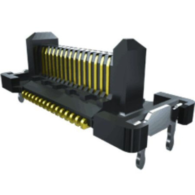 Samtec FT5 Series Right Angle PCB Header, 60 Contact(s), 0.5mm Pitch, 2 Row(s), Shrouded